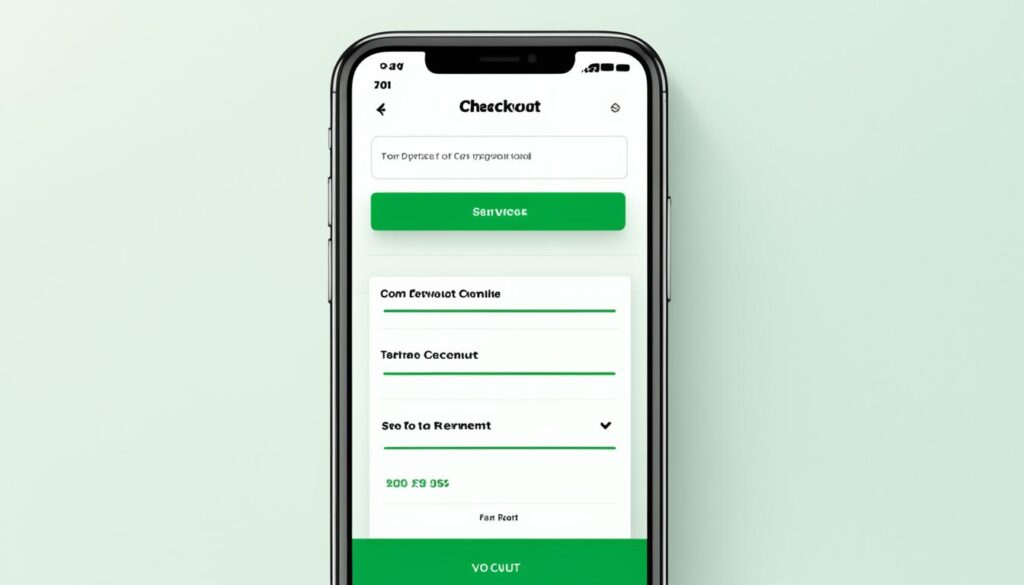 mobile checkout after optimization